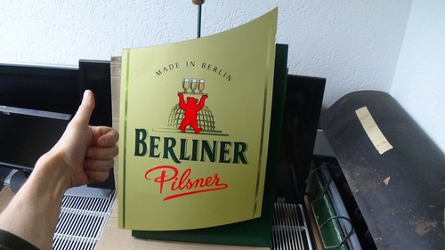 Berliner pilsner werbeschild - berliner,
