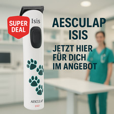 💎Hunde Schermaschine Aesculap Isis GT421. Pfotentrimmer, Li-Ion Akku. Kabellos!