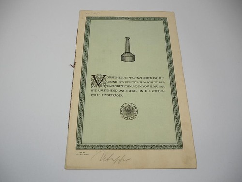 Patent urkunde macholl cognac - urkunde,