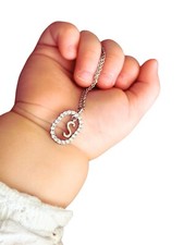 Buchstaben Kette mit Zirkonia