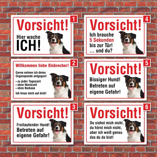 Vorsicht hier wache ich - vorsicht, "hier
