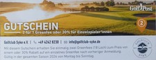 Golf Greenfee Gutschein 2026