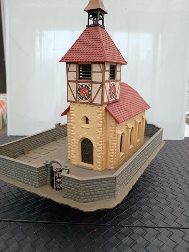 Eisenbahn modellbau dorfkirche - eisenbahn,