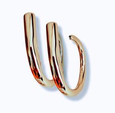 Ladies Silver 925 Hoop