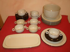 Rosenthal Terra Campagna Speiseservice  7 Pers. 24 Teile  sehr gut Braun beige