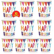 10 Happy Birthday Einweg