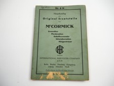 Mc Cormick Heumaschinen Düngerstreuer Ersatzteilkatalog Nr. 6H ca. 1935