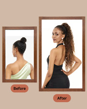 71cm Haarteil Zopf Kordelzug