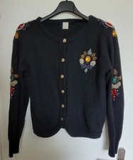 Strickjacke schwarz Vintage