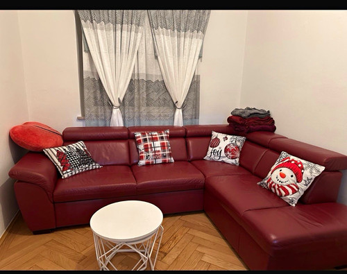 Leder ecksofa mit - ecksofa,