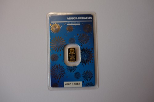 Goldbarren argor heraeus - g, argor-heraeus