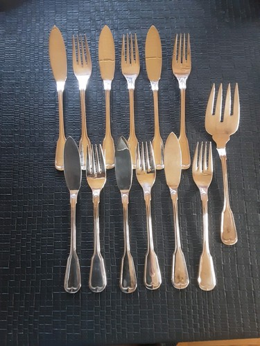 Fischbesteck augsburger faden - fischbesteck,