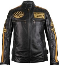 Motorrad Lederjacke im Antik