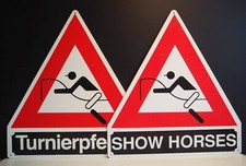 Pferdeanhänger-Schild