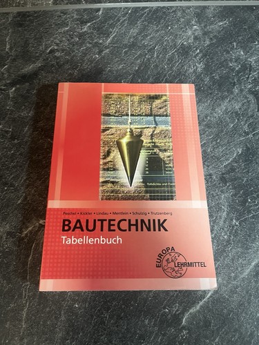 Bautechnik tabellenbuch europa - tabellenbuch,