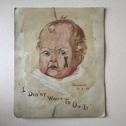 Antik ww1 1916 aquarell - antik,