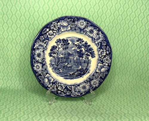 Liberty blue ironstone - blue, 6"