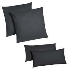 2er Set Kissenbezug 40x40 40x80 80x80 Renforce Baumwolle Kissenhülle Dekokissen