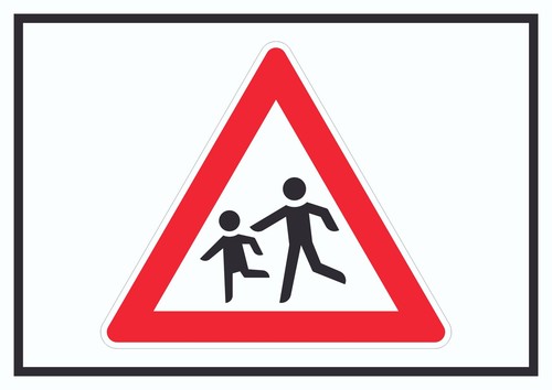 Achtung kinder schild - achtung,