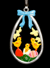 Ostermotiv Kücken aus Zinn