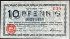 10 Pfennig  Stadt Köln 1920