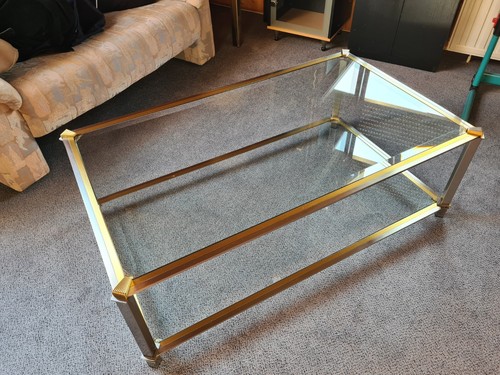 Vintage midcentury glastisch - midcentury,