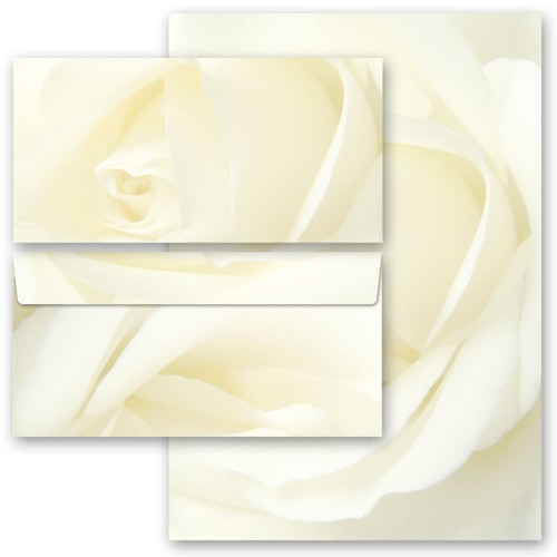 Motiv briefpapier set weisse - motiv-briefpapier-set,