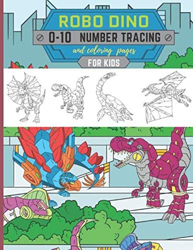 Robo dino number tracing - number,