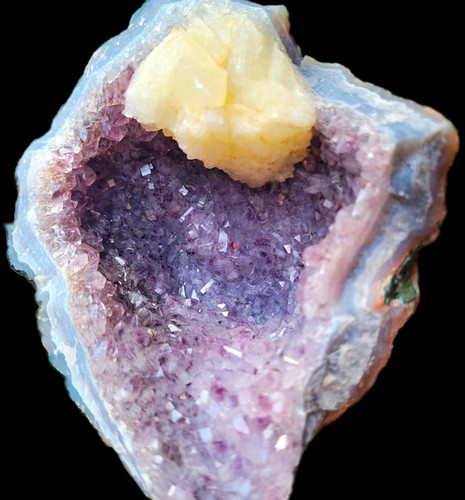 Amethyst druse mit - druse, cm