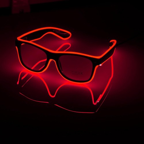 Led cyberpunk brille - brille, für