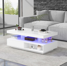 Weiß Hochglanz Couchtisch