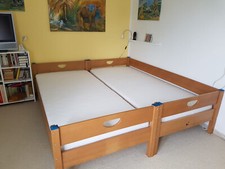 Paidi Varietta Etagenbett Buche Massiv ,in Einzelbetten umbaubar