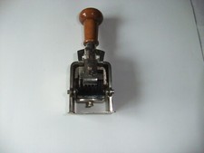 alter massiver Paginierstempel