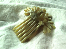 Steckkamm  ASSOLL aus hellbraunem Horn, Kamm