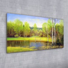 Acrylglasbild Wandbild Plexiglas 100x50 Foto Bild Landschafts Wald Wald