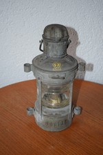 Vintage original alte Schiffslampe, Ankerlaterne, Petroleum