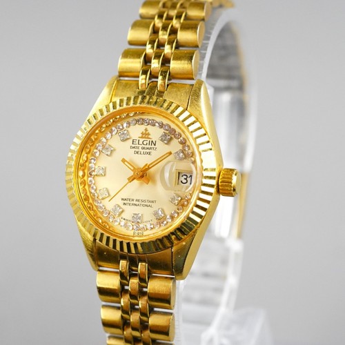 Elgin vintage date quartz - elgin,