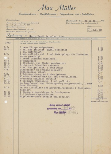 Rechnung burkersdorf müller - rechnung,