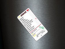 30 x sticker service engine