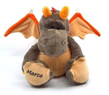 Kuscheltier Stofftier Plüschtier Kind Baby Spielzeug Drache mit Namen persönlich
