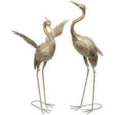 Gartenfigur,Kraniche,Metall,Te
