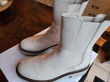 Leder Stiefeletten 5thAvenue beige/creme Gr.38