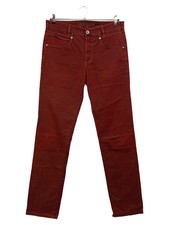 JOKER Damen Stoffhose W34/L36 Rot Casual Baumwolle Stretch Hose
