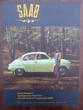 Saab 96, weiß, Continental Reifen, Werbung advert pubblicità Reklame, 1963