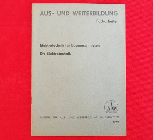 Ddr kfz elektrotechnik für - kfz,