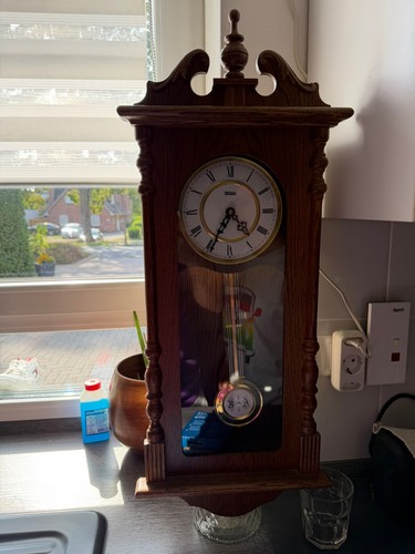 Mebus wanduhr antikholz mit - mebus,