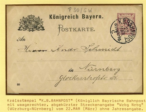 124475 bahnpost bayern k1 - 124475), bayern-k1