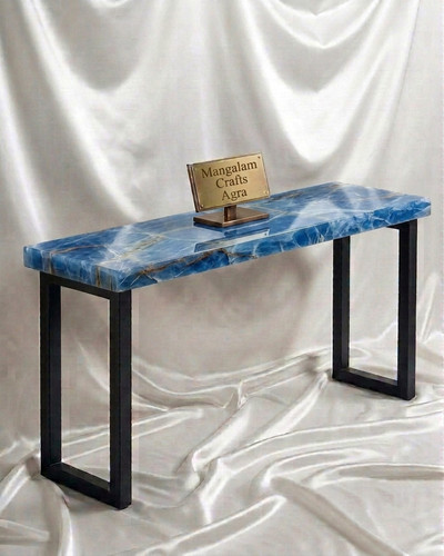 Handgefertigter blauer onyx - blauer,