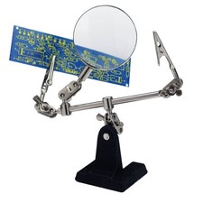 Helfende Hand, Helping Hand HH2, Löthilfe mit Lupe