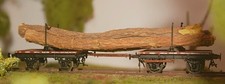 DIT-00709  H.r./HHrsz/Hsz LANGHOLZWAGEN Güterwagen Bausatz mit Weimann Rädern